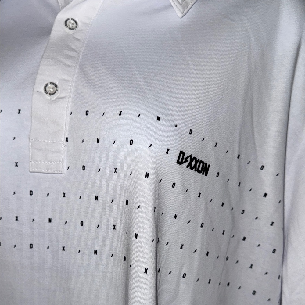 New Dixxon White Polo Shirt- Mens - Picture 5 of 9